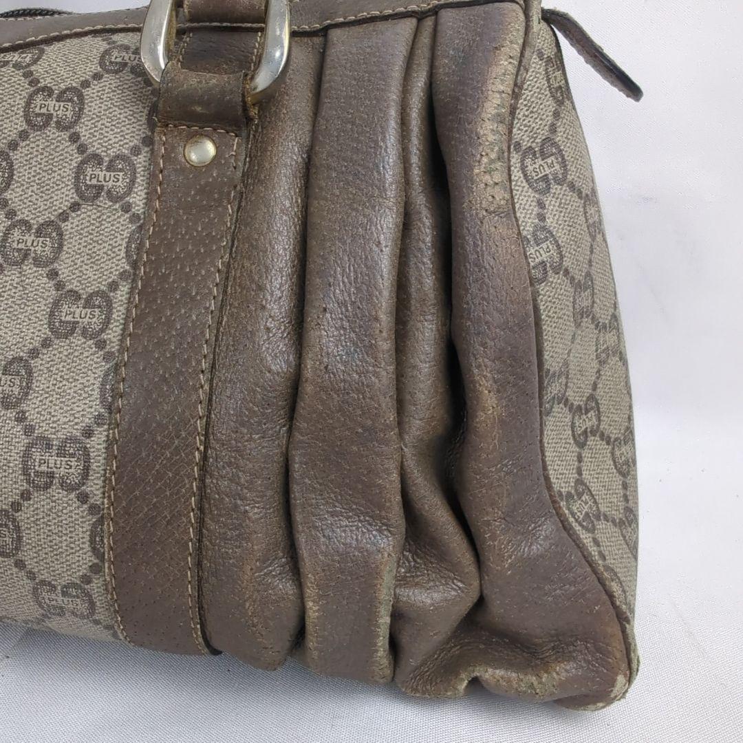 GUCCI グッチ プラス ミニ ボストンバッグ ハンドバッグ GG柄 ロゴ