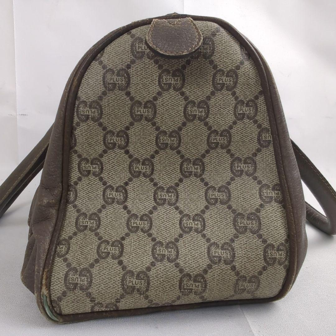 GUCCI グッチ プラス ミニ ボストンバッグ ハンドバッグ GG柄 ロゴ