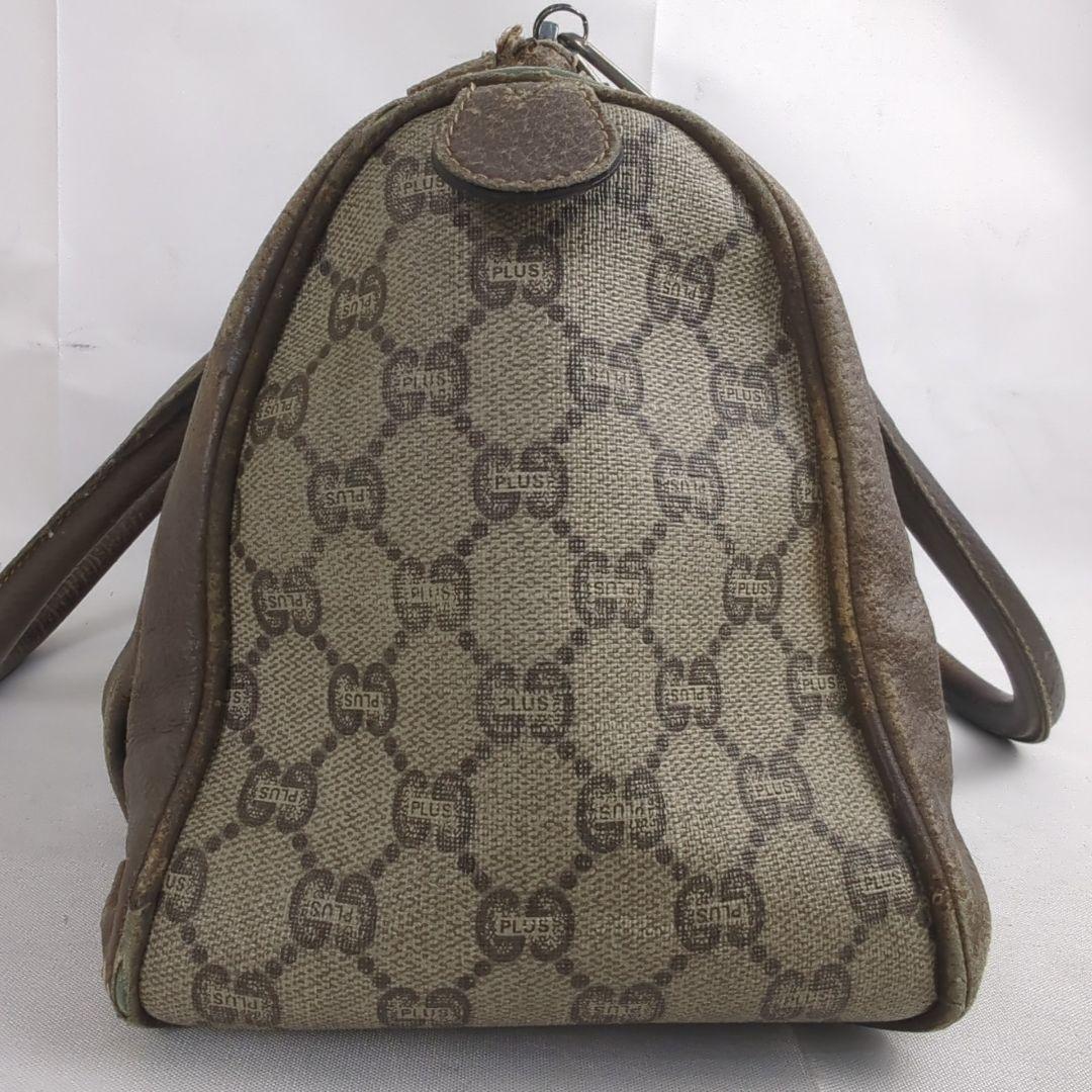GUCCI グッチ プラス ミニ ボストンバッグ ハンドバッグ GG柄 ロゴ