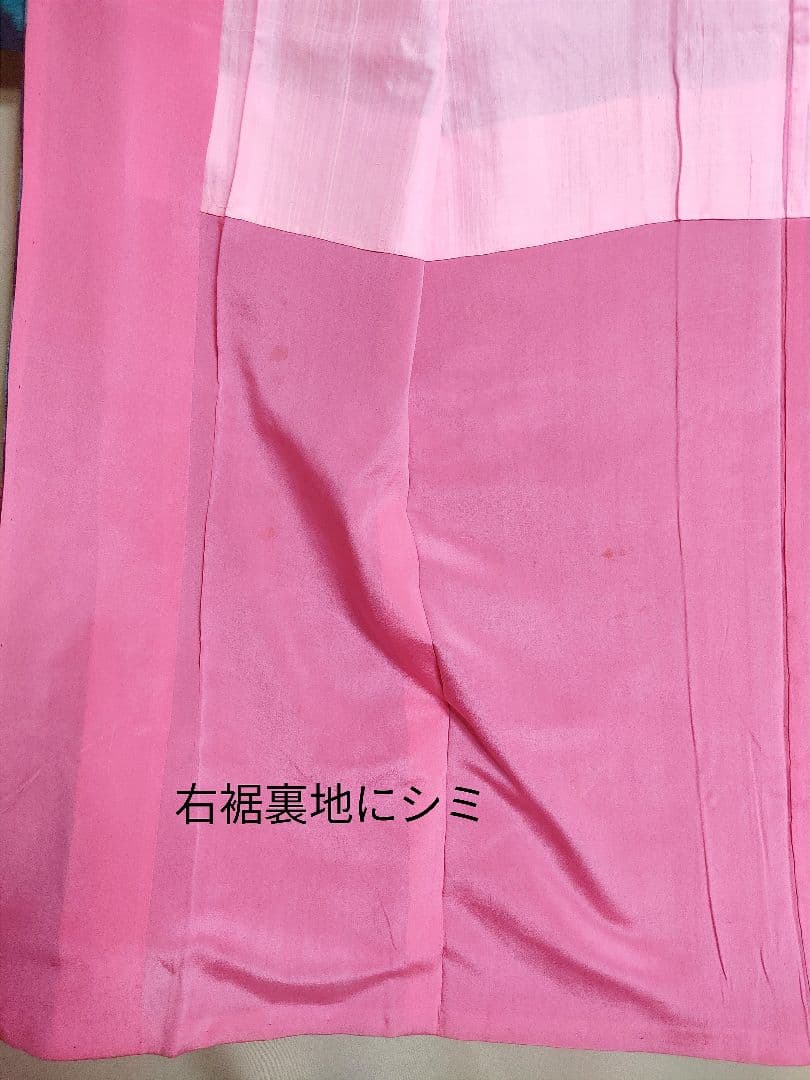 SALE！アンティーク 銘仙 桐 花柄 唐草模様 アラベスク 袷 中振り袖