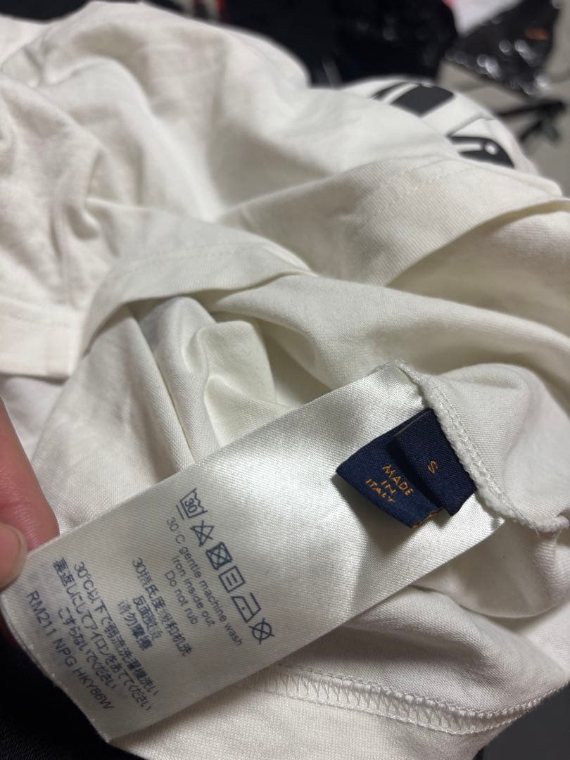 鈴*菌様 Louis Vuitton グラフィックTシャツ S ホワイト