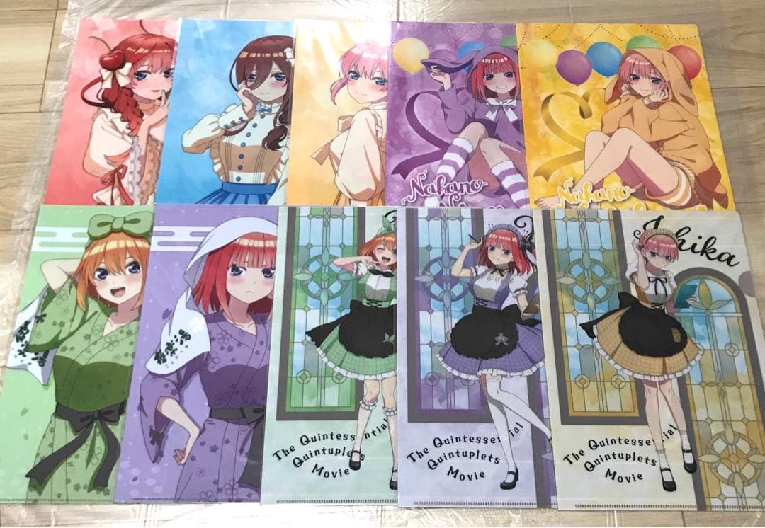 【1枚約67円】五等分の花嫁 クリアファイル まとめ売り