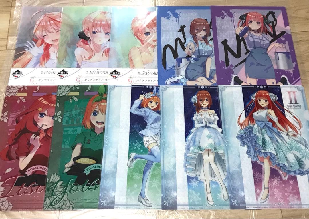 【1枚約67円】五等分の花嫁 クリアファイル まとめ売り