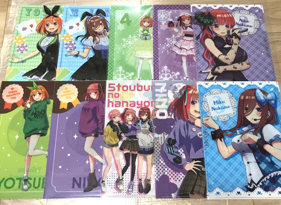 【1枚約67円】五等分の花嫁 クリアファイル まとめ売り