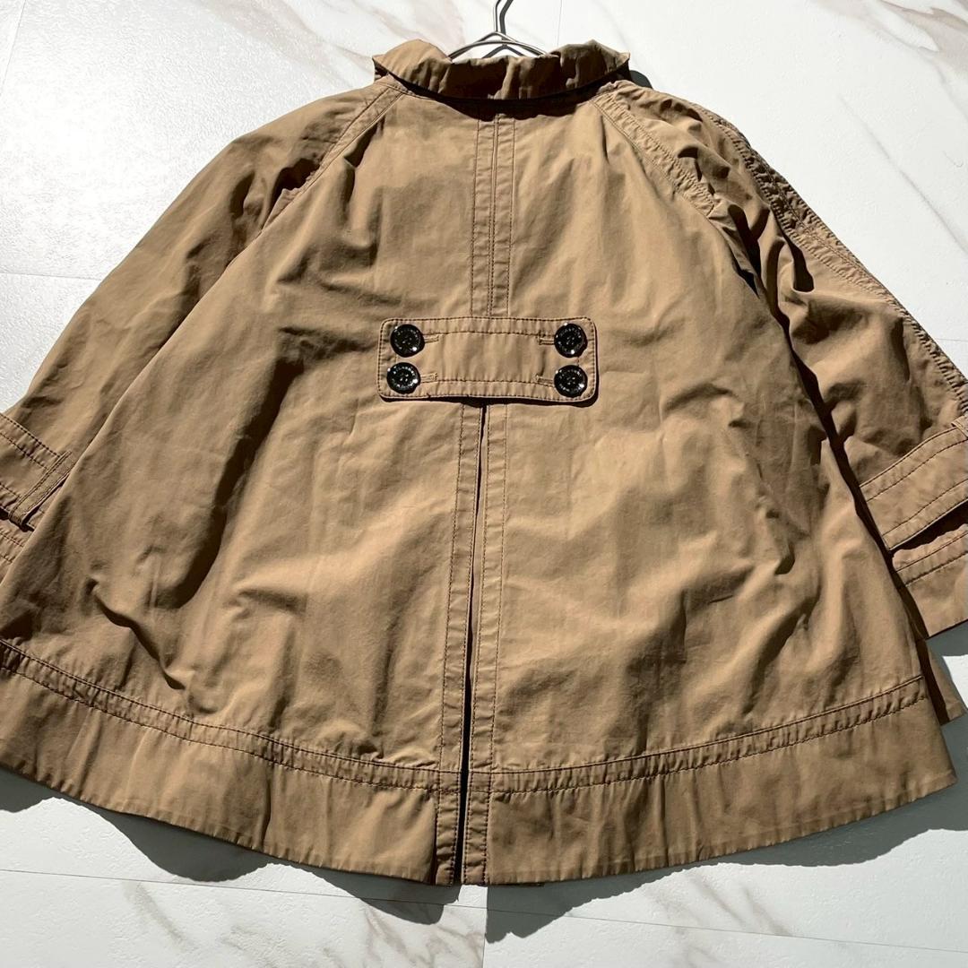 美品✨バーバリーブルーレーベル コート ミリタリー ブラウン M ノバチェック