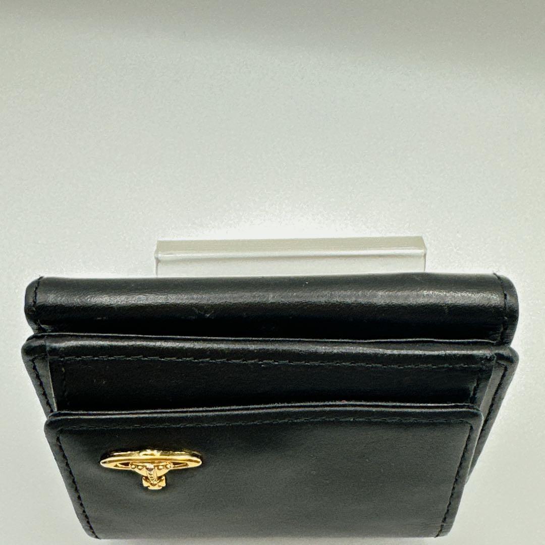 Vivienne Westwood ゴールドオーブロゴ 三つ折り財布 ミニ財布