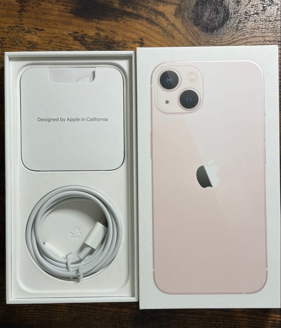 iPhone 13 ピンク 128 GB SIMフリー ケース付属
