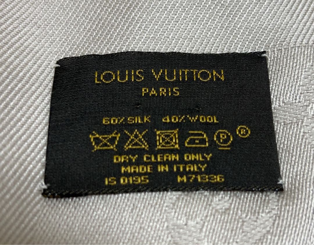LOUIS VUITTON ショール・モノグラム グレージュ／グレー ストール