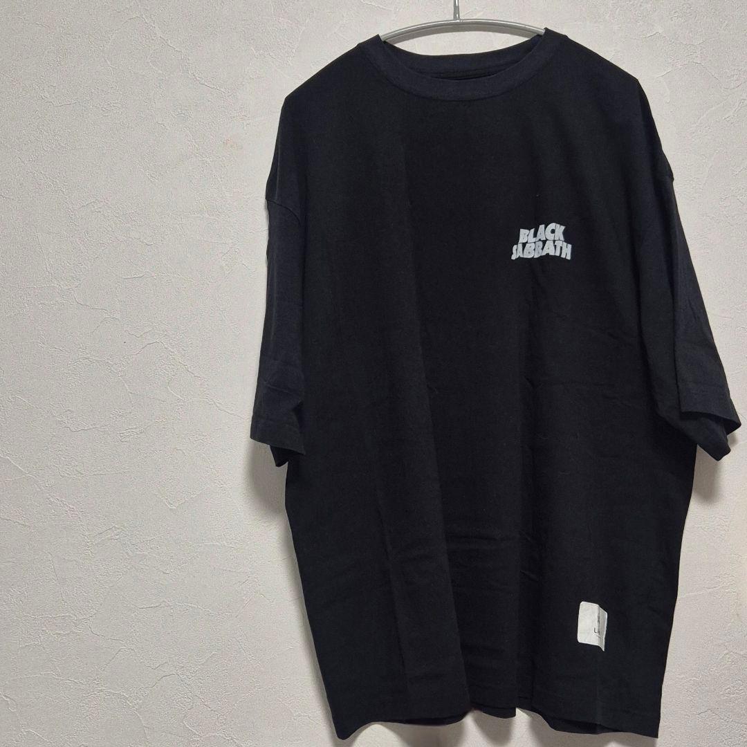 メゾンスペシャル プライムオーバークルーネックTシャツ ブラックサバス サイズ2