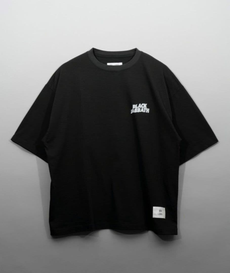メゾンスペシャル プライムオーバークルーネックTシャツ ブラックサバス サイズ2