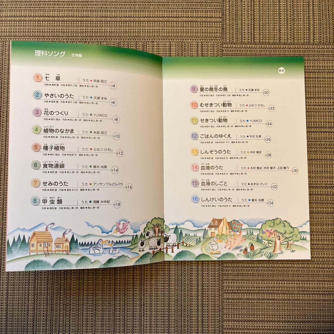 【美品】しちだ教育研究会 社会科ソング・理科ソング5冊（2025時点最新版）
