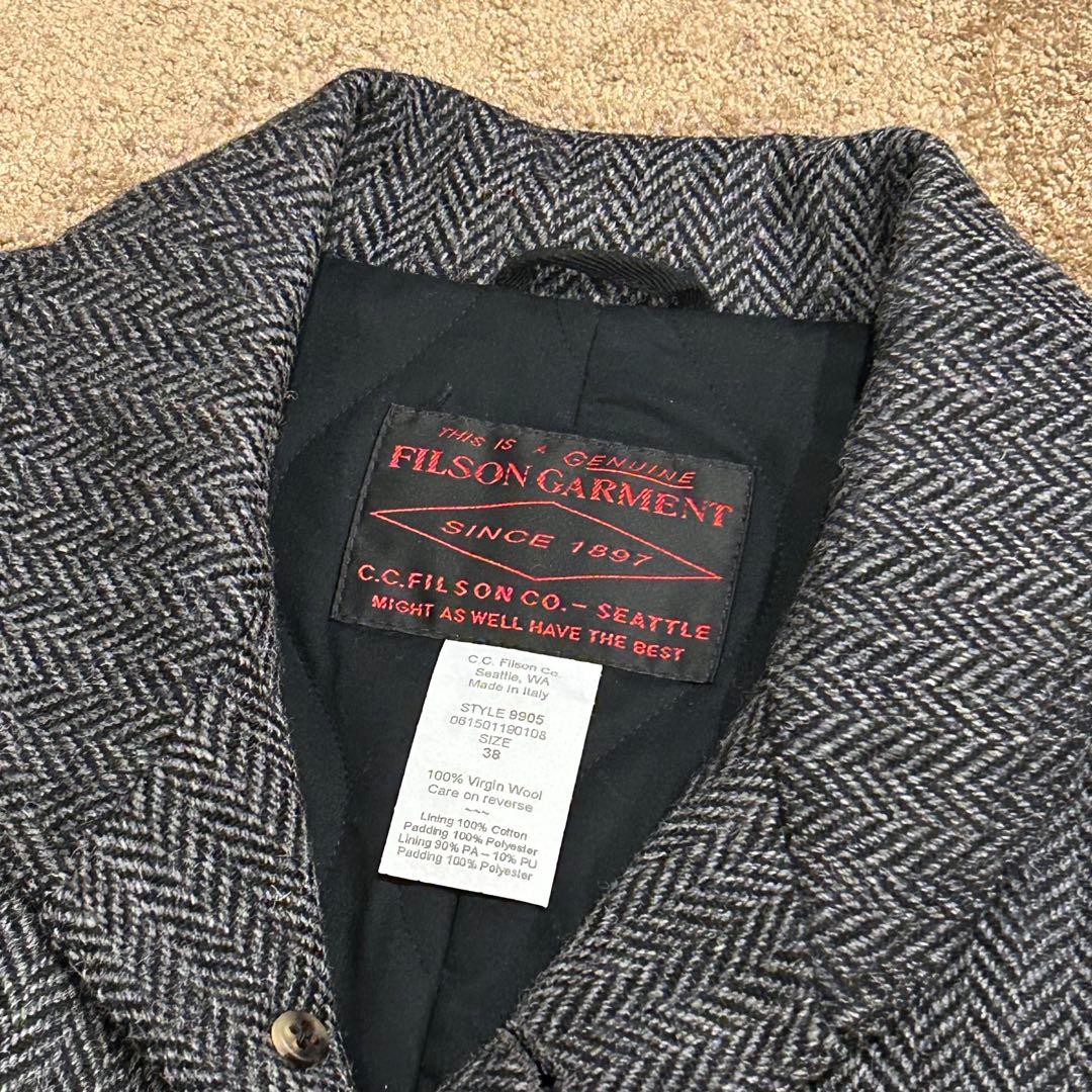 FILSON ITALY ヘリンボーン　ウール　 ジャケット　38
