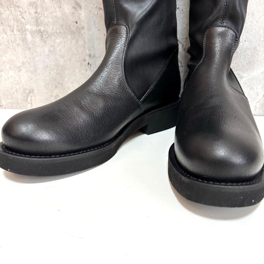 【GALERIE VIE】ニーハイブーツ レザー 本革 ブラック 36