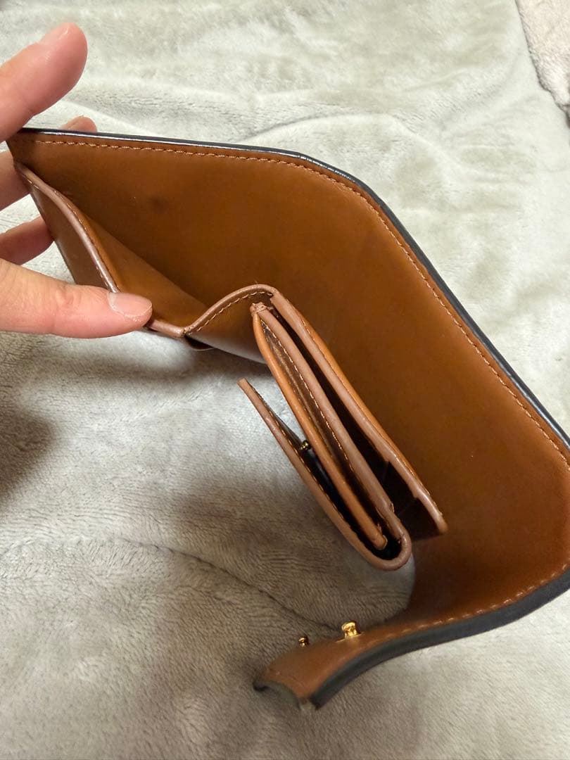 CELINE 三つ折り財布 ダークブラウン