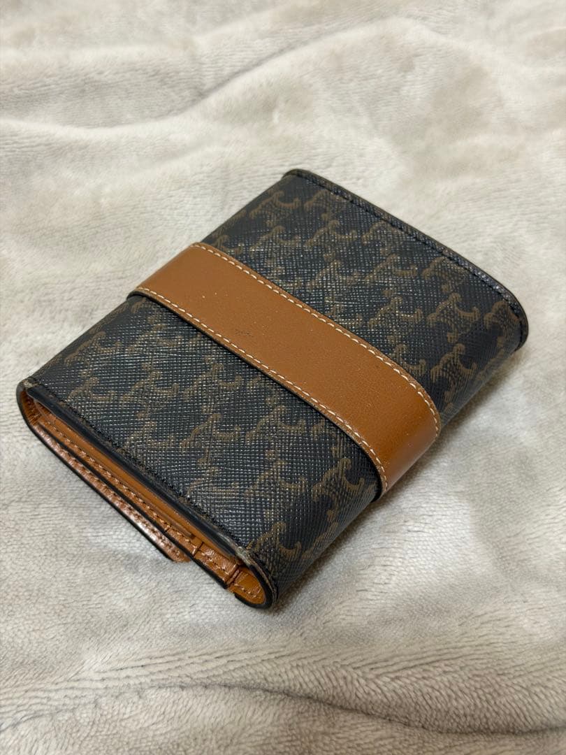 CELINE 三つ折り財布 ダークブラウン