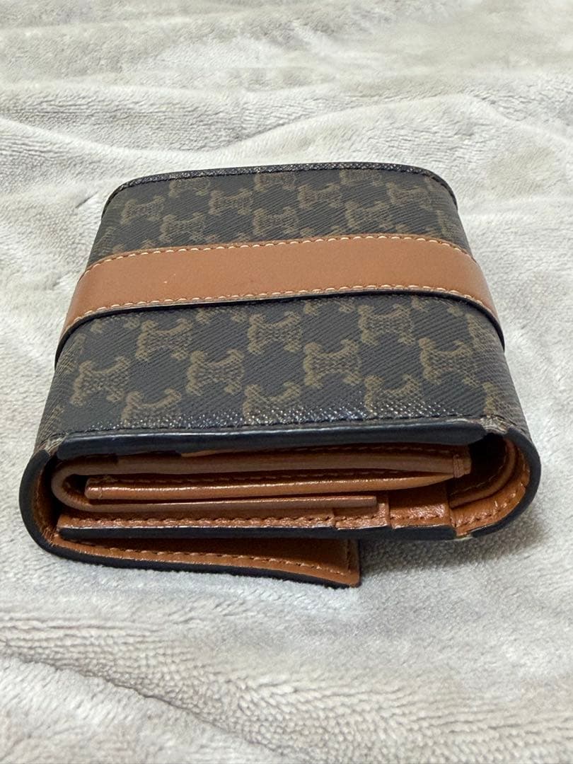 CELINE 三つ折り財布 ダークブラウン