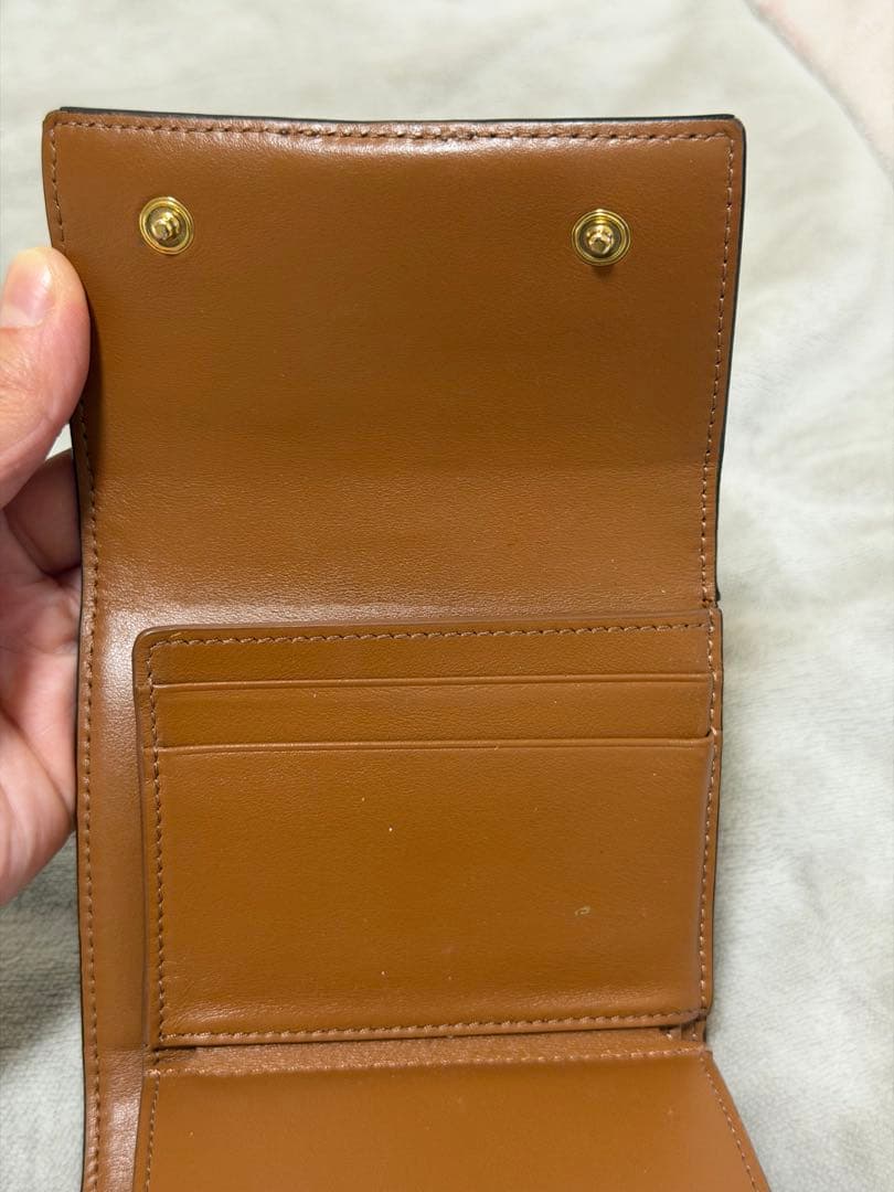 CELINE 三つ折り財布 ダークブラウン