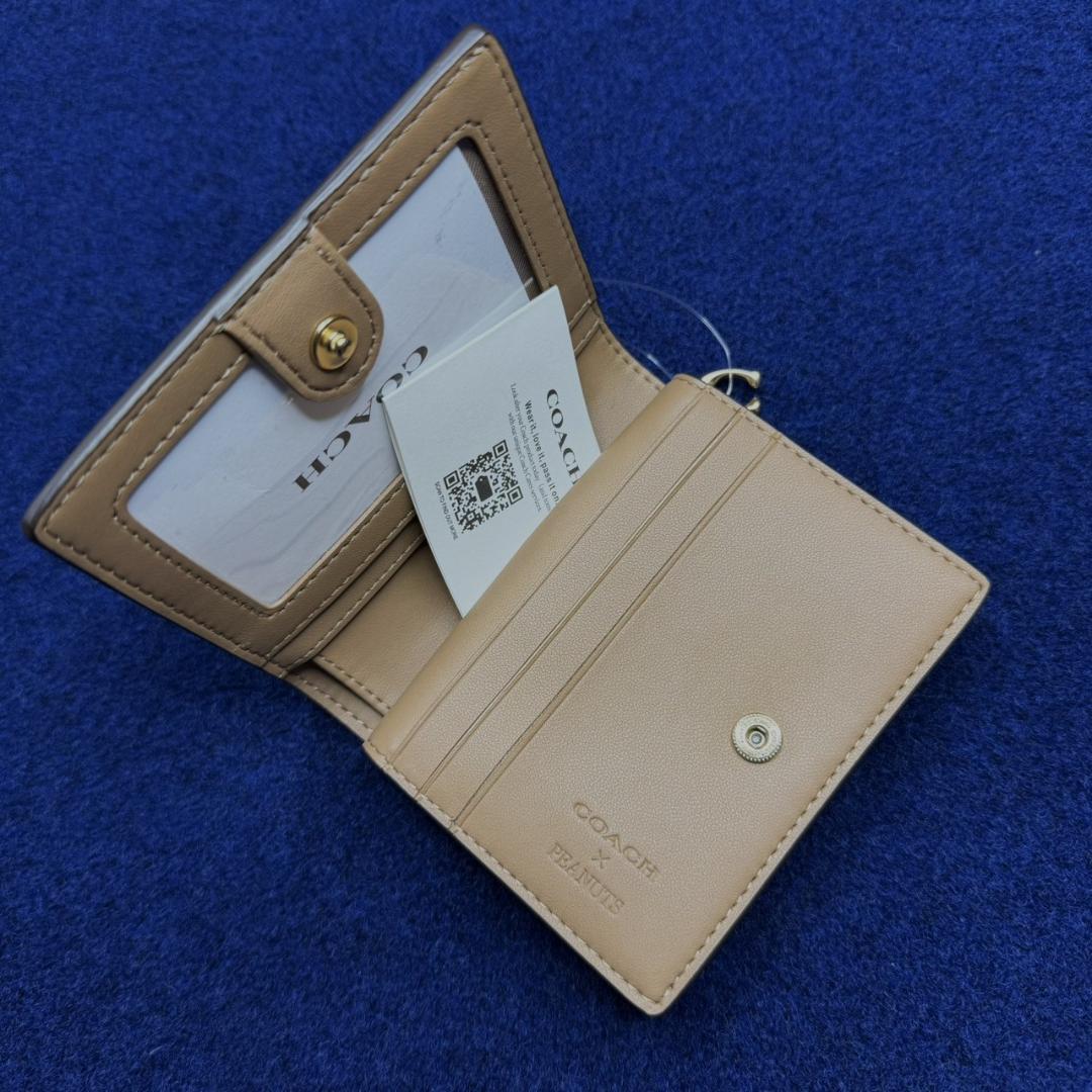COACH X PEANUTS コーチ新作 スナップ コンパクトZIPウォレット