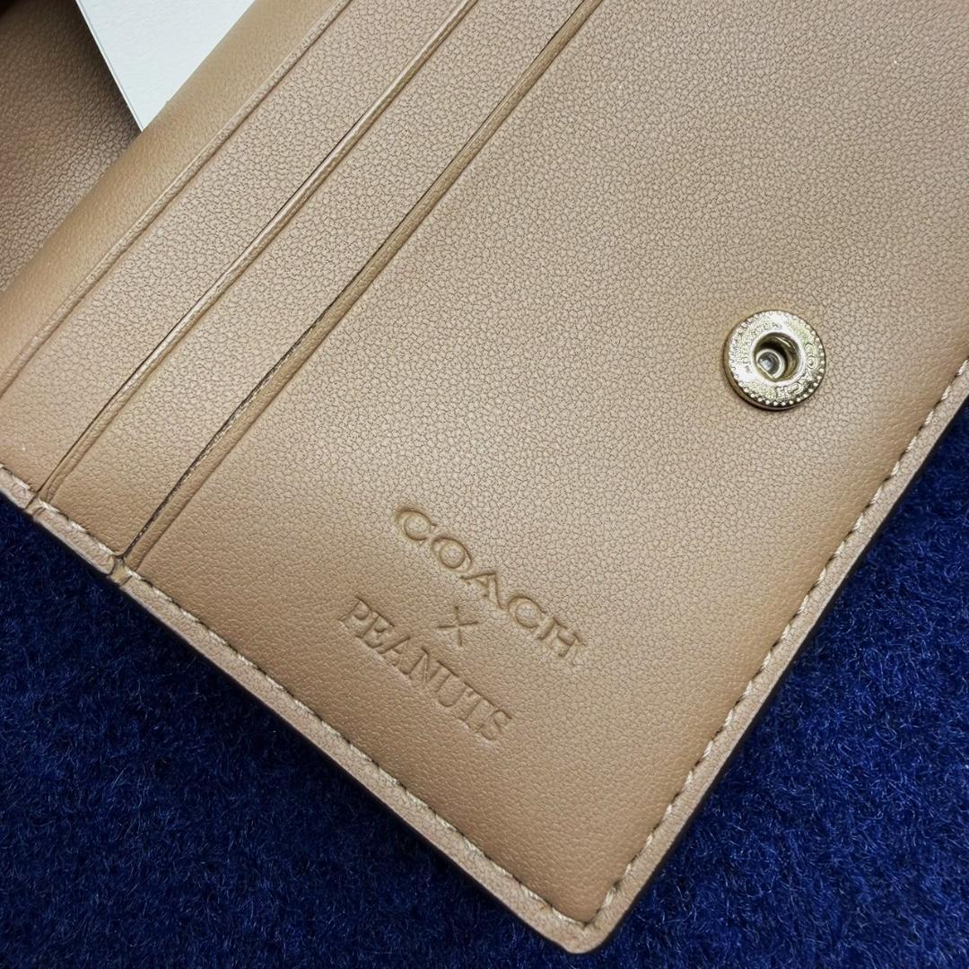 COACH X PEANUTS コーチ新作 スナップ コンパクトZIPウォレット