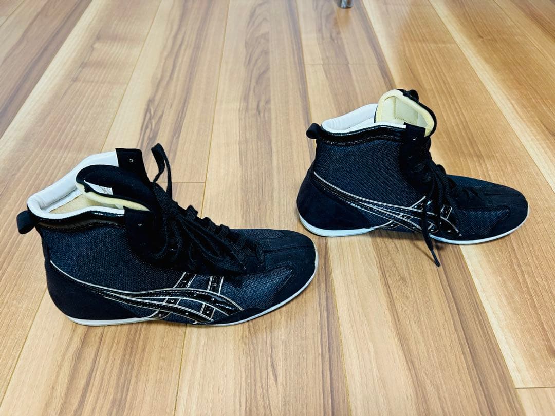 ASICS ボクシングシューズ ブラック ハイカット /Boxing Shoes