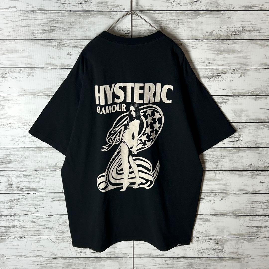 3950M【蛇柄・XL】ヒステリックグラマー☆ヒスガール ビッグロゴ Ｔシャツ