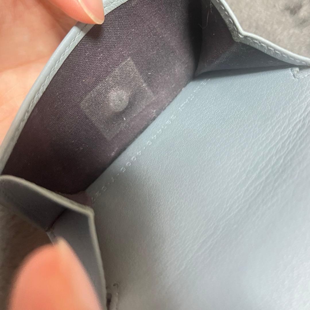 BALENCIAGA ミニウォレット　ライトブルー