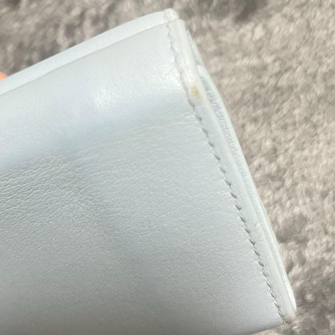 BALENCIAGA ミニウォレット　ライトブルー