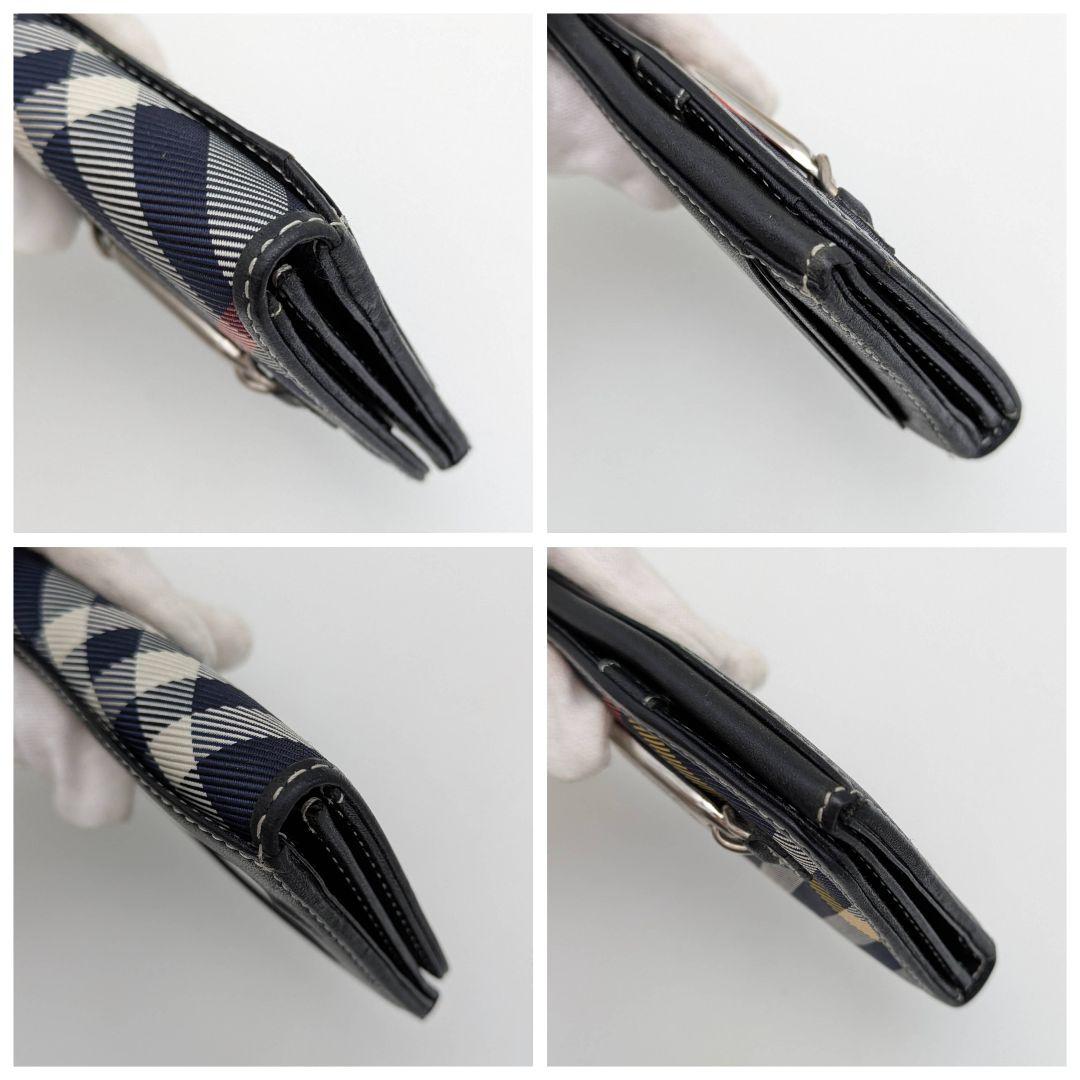 BURBERRY ブルーレーベル 名刺入れ カードケース ケース ブルー