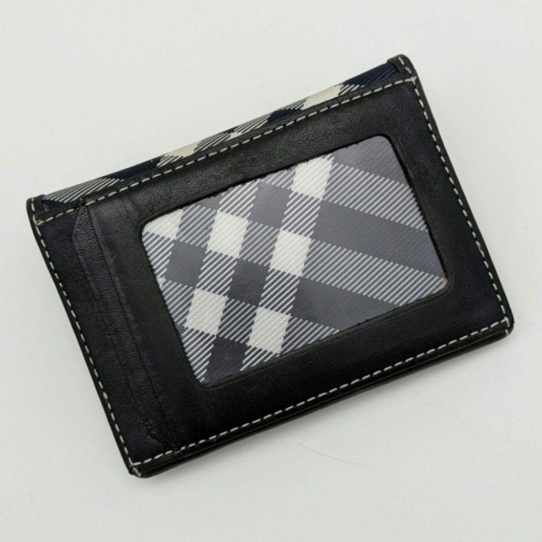 BURBERRY ブルーレーベル 名刺入れ カードケース ケース ブルー