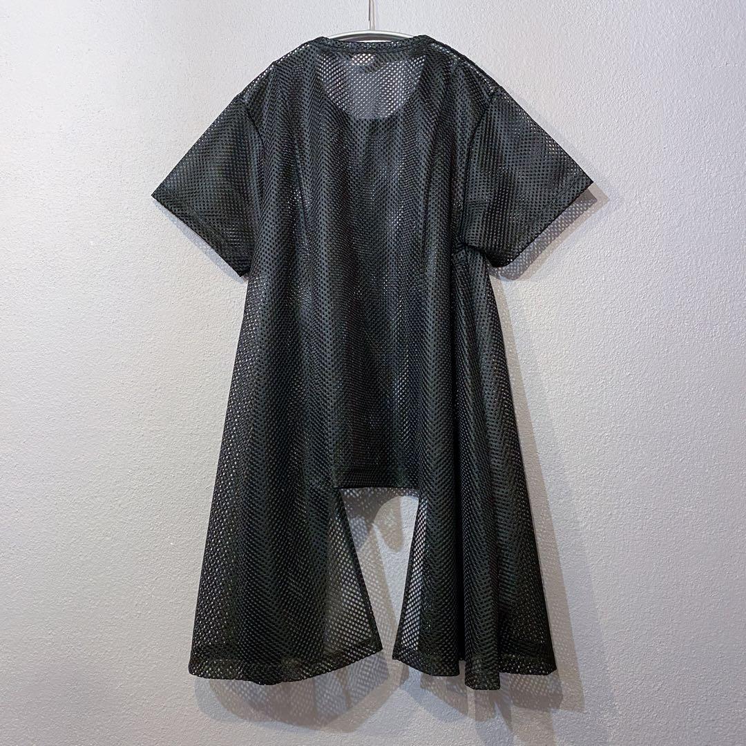 COMME des GARCONS HOMME PLUS メッシュTシャツ 黒