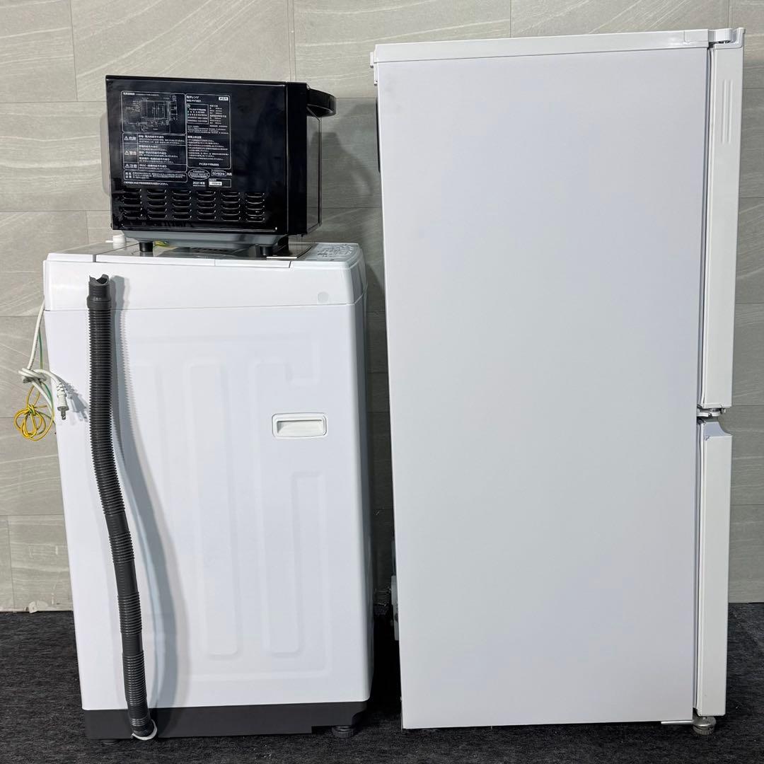 生活家電3点セット 冷蔵庫 洗濯機 電子レンジ 清掃済み 格安 d5383