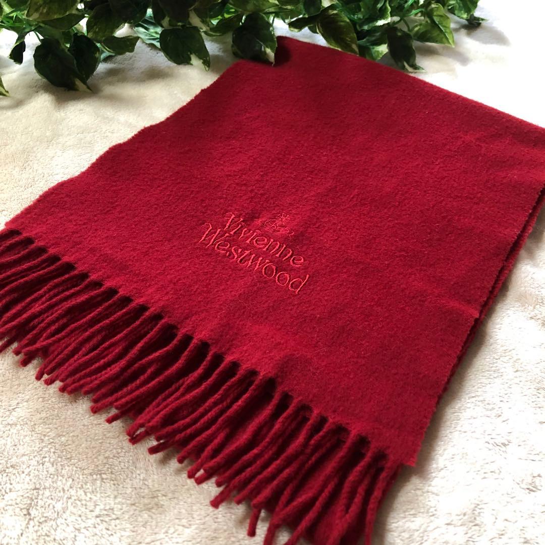 NICOLE　美品♡ ヴィヴィアンウエストウッド　マフラー　ウール　レッド