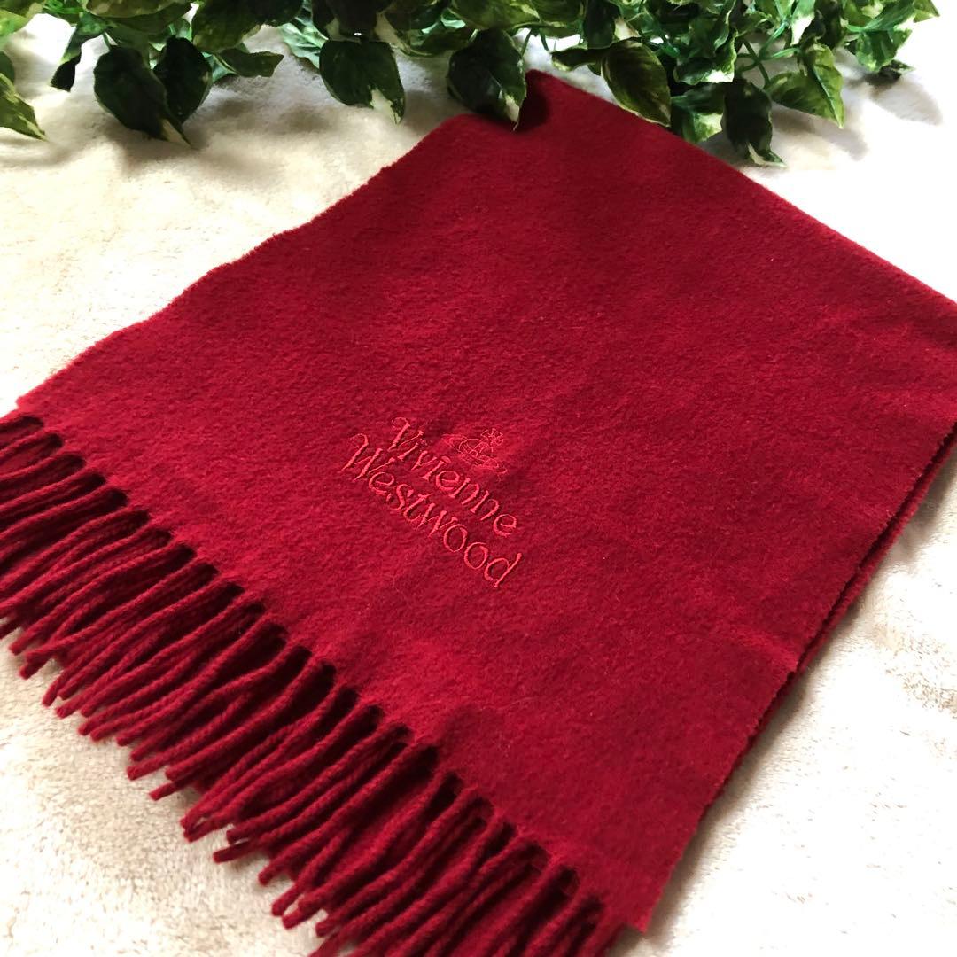 NICOLE　美品♡ ヴィヴィアンウエストウッド　マフラー　ウール　レッド