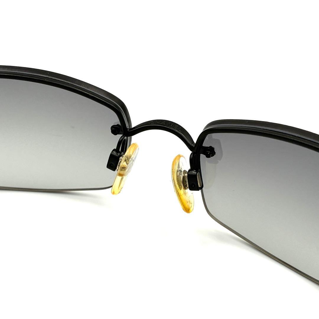 CHANEL サングラス 4093-B リムレス ココマーク ラインストーン