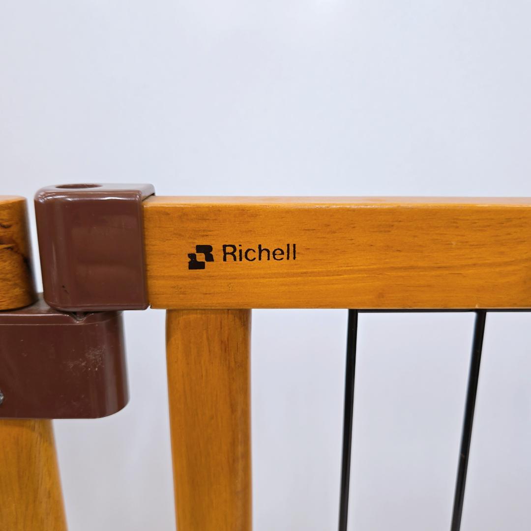 【美品】リッチェル Richell ペット用 木製おくだけドア付きゲートS