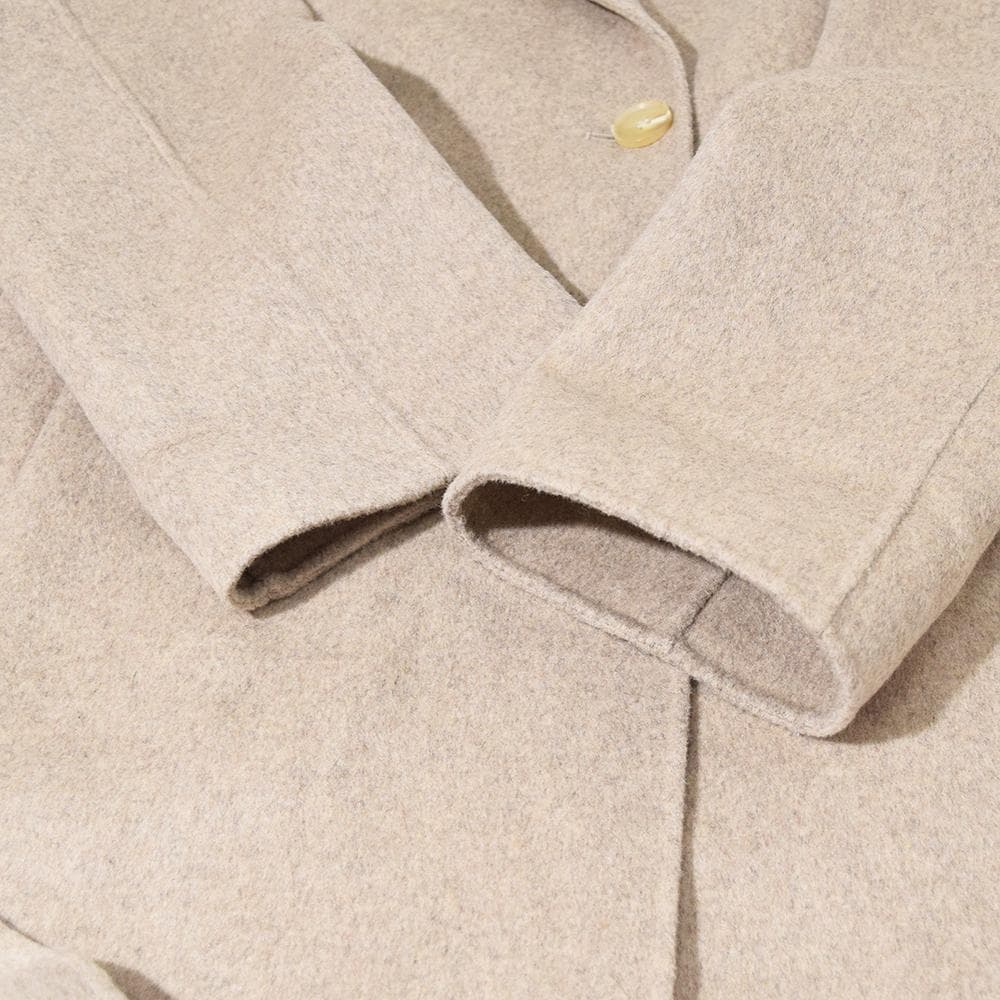 MAMU HAND MADE ウールリバーコート ベルテッド マニュエラ型