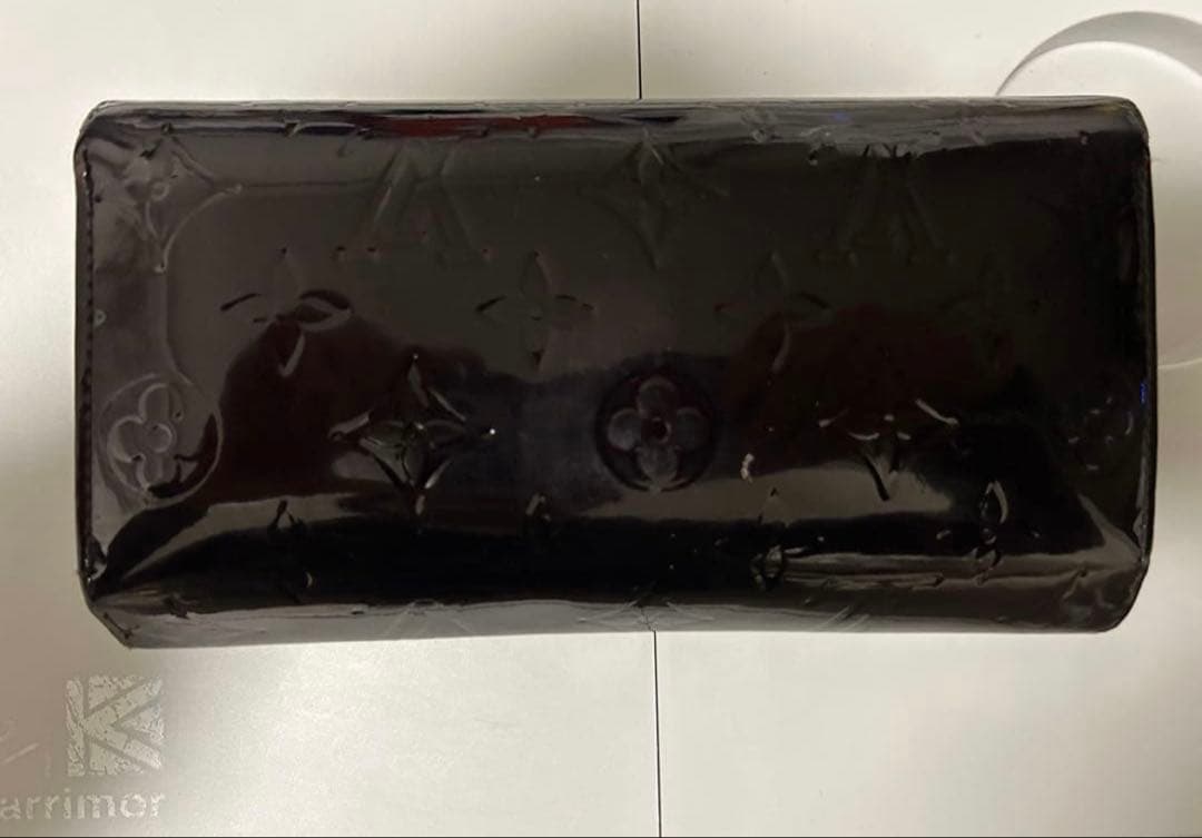 最終値下げ LOUIS VUITTON モノグラム ヴェルニ アマラント長財布