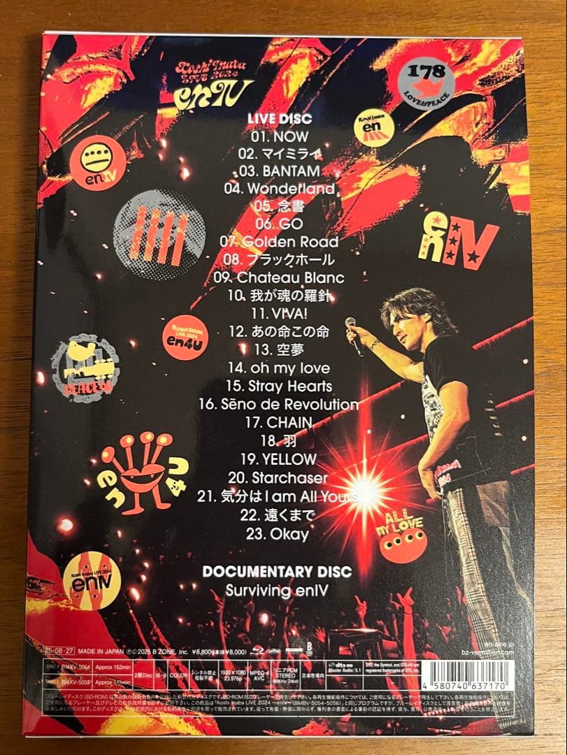 稲葉浩志/LIVE 2024～enⅣ～Blu-ray/タワレコ特典付