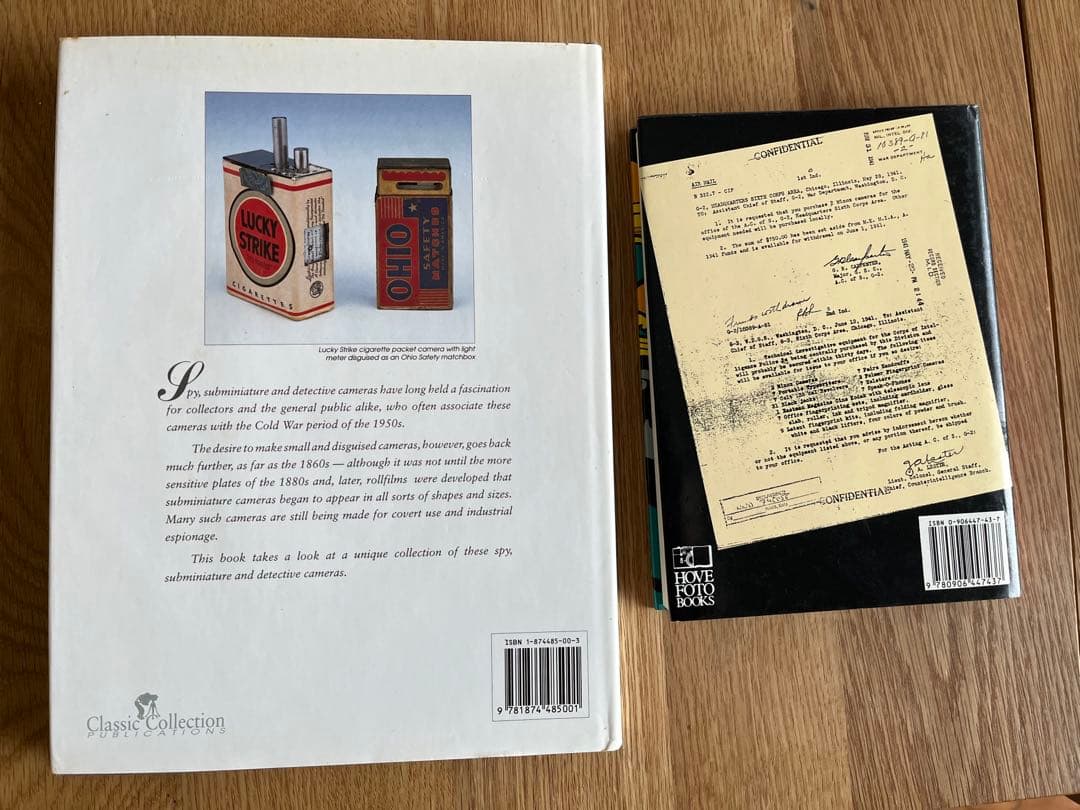 スパイカメラの洋書2冊