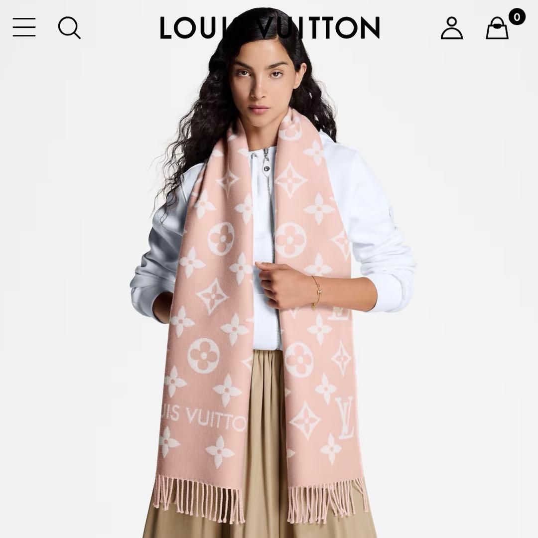 マフラー・LV エセンシャル ベージュローズ