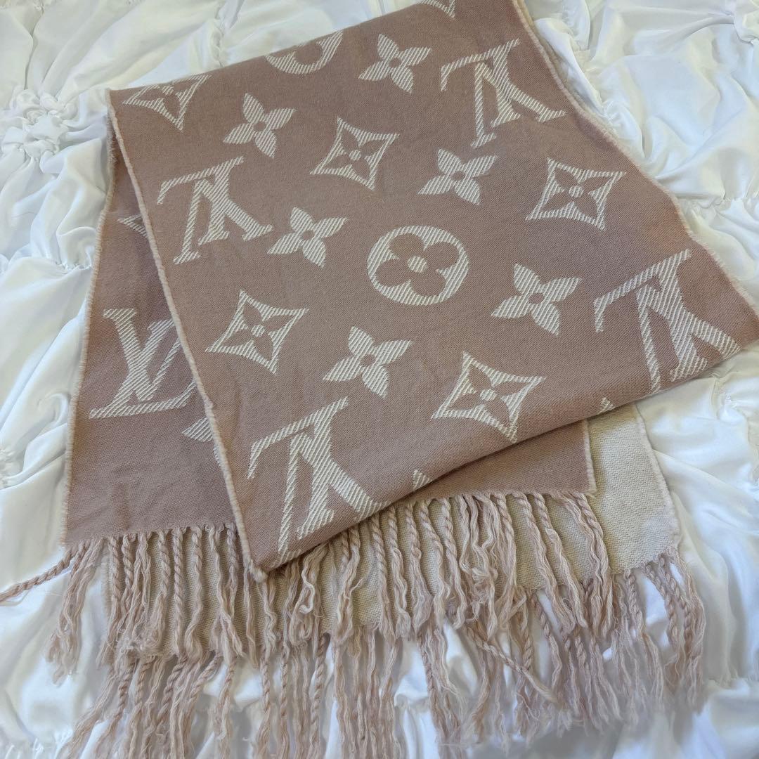 マフラー・LV エセンシャル ベージュローズ