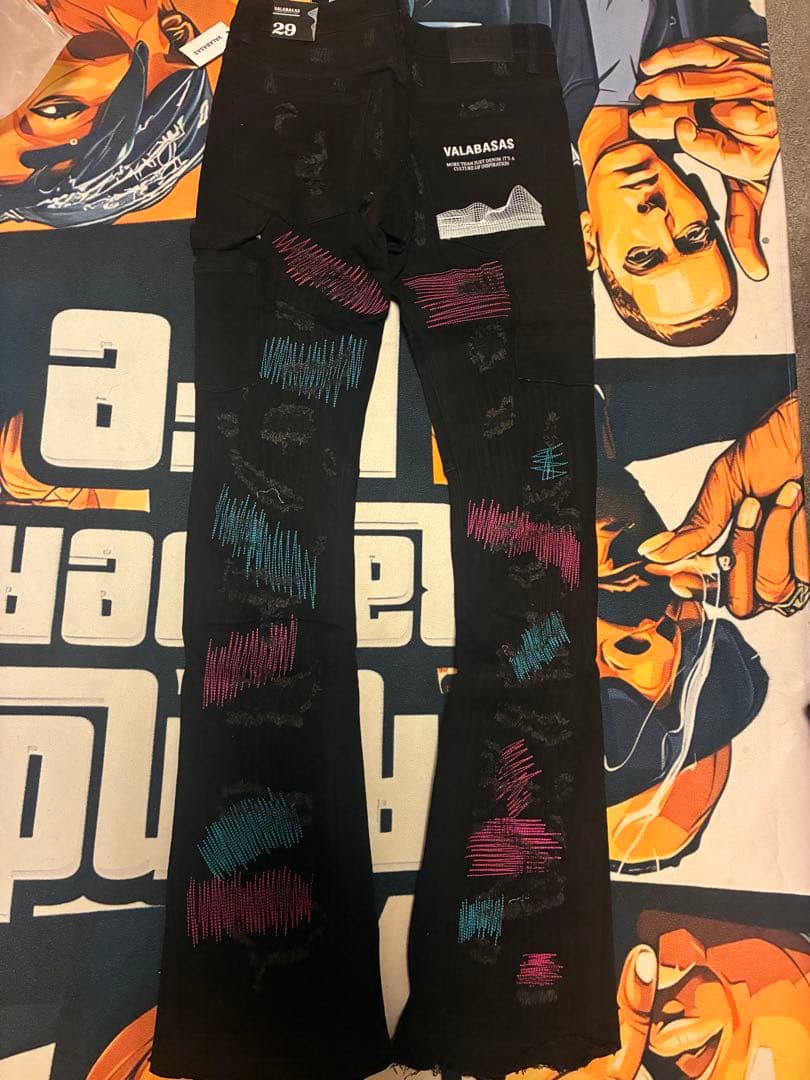 パンツ VALABASAS GUAPI purple brand ksubi