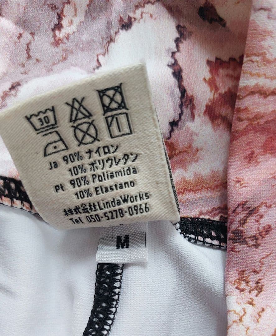 LindaWorks マーブル模様 レギンス size M