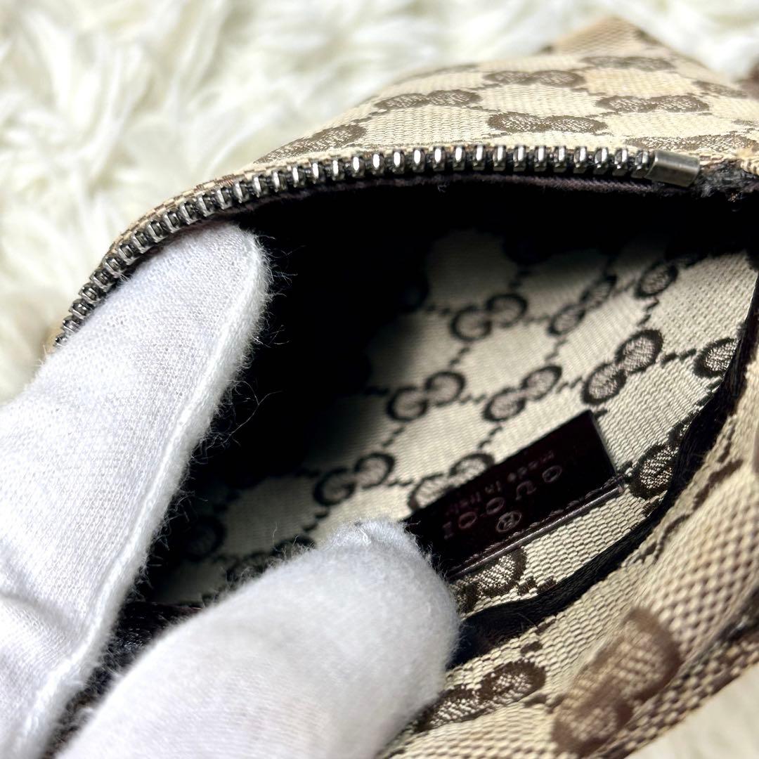 【美品】GUCCI グッチ GG キャンバス ボディバッグ ウエストポーチ