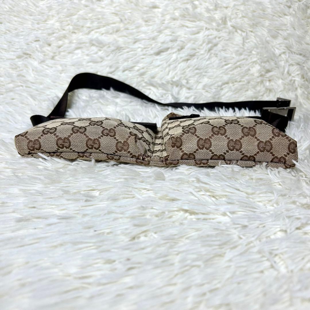 【美品】GUCCI グッチ GG キャンバス ボディバッグ ウエストポーチ