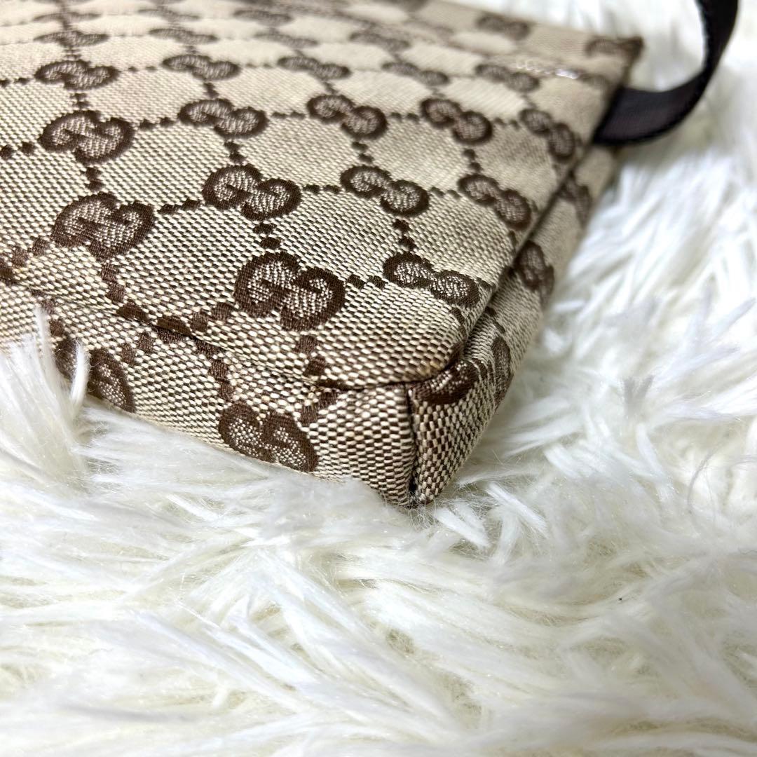 【美品】GUCCI グッチ GG キャンバス ボディバッグ ウエストポーチ