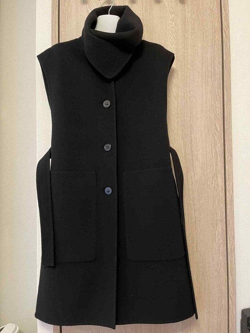 【極美品】HERMÈSエルメス カシミヤ100％　ロングベスト ジレ 80万円