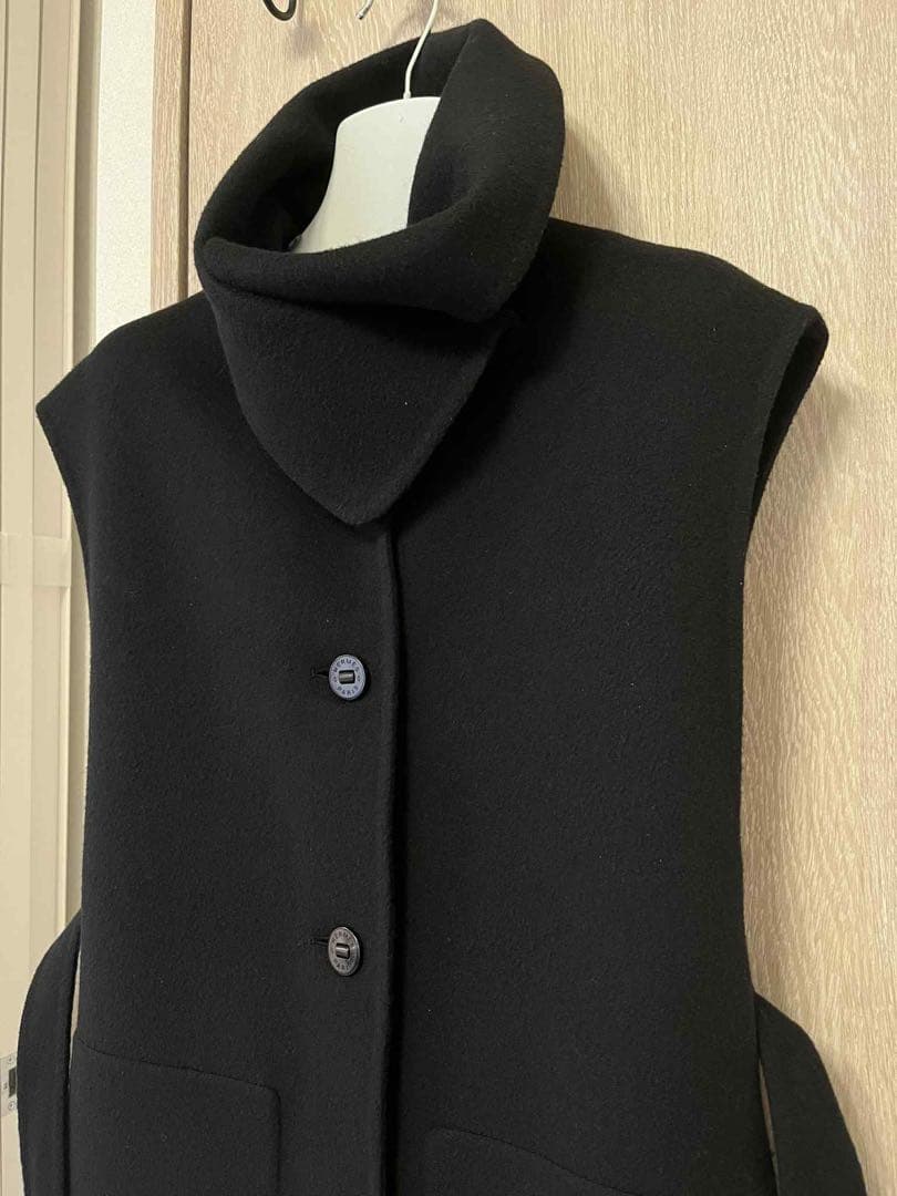 【極美品】HERMÈSエルメス カシミヤ100％　ロングベスト ジレ 80万円