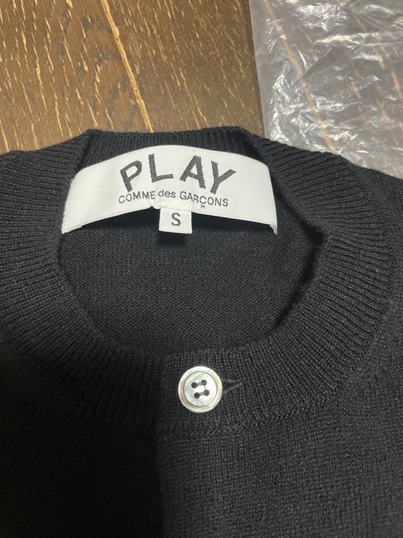 【新品未使用】PLAY COMME des GARÇONS カーディガン S 黒