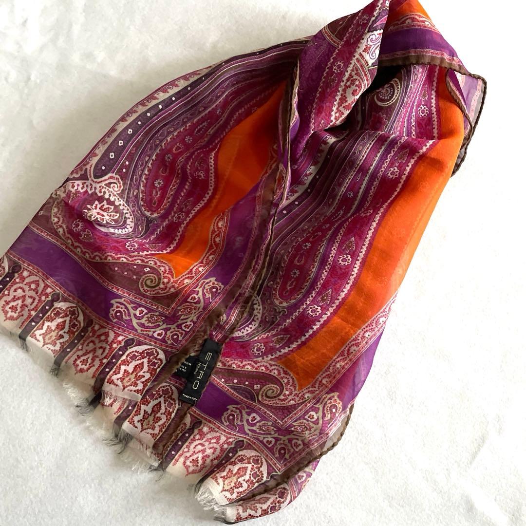 み*ー様 値下げ！【箱入り　未使用】ETRO ペイズリー柄 ストール